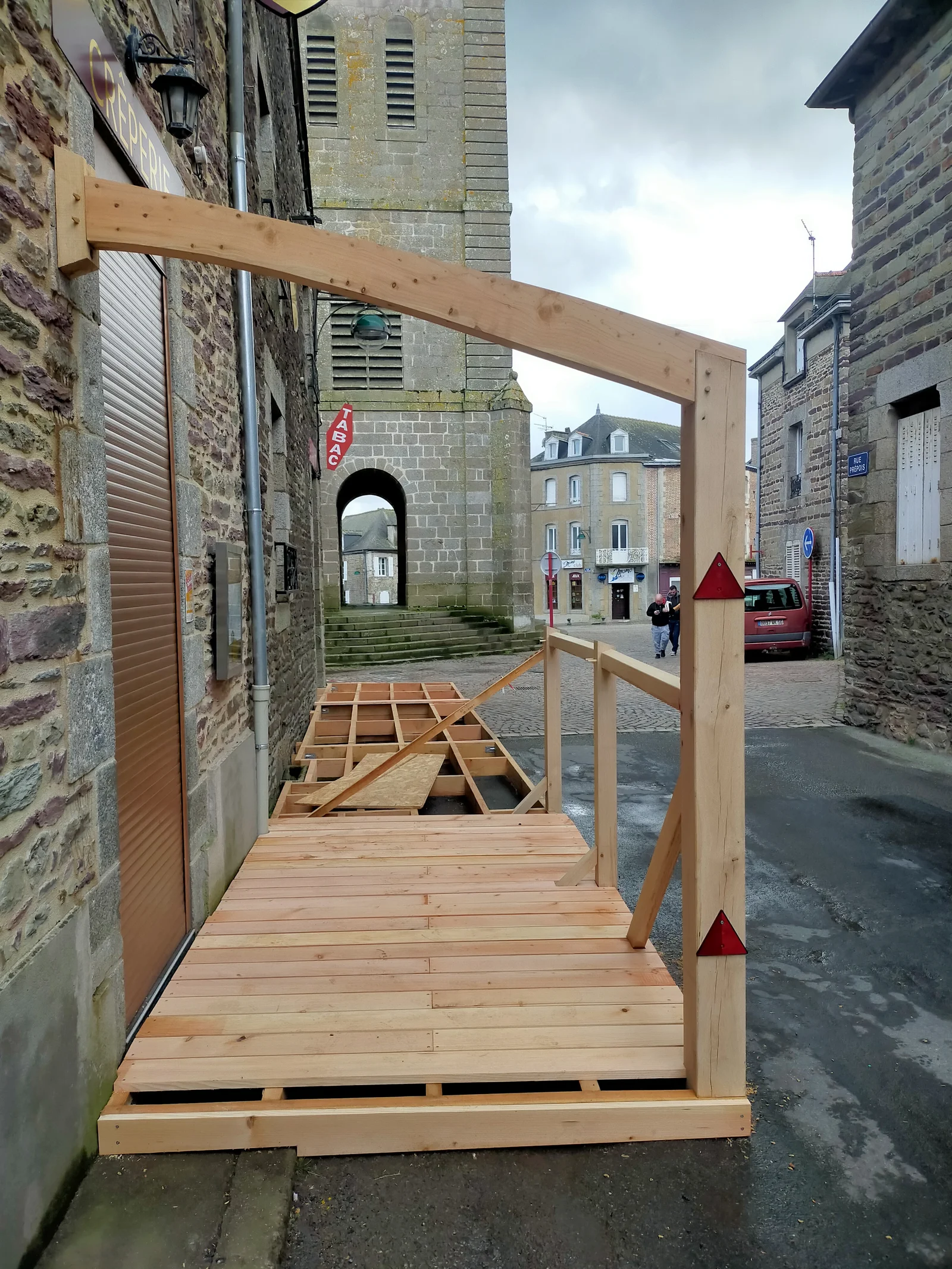 Charpente pour terrasse bois local Mauron Nombre dOr, vue 6