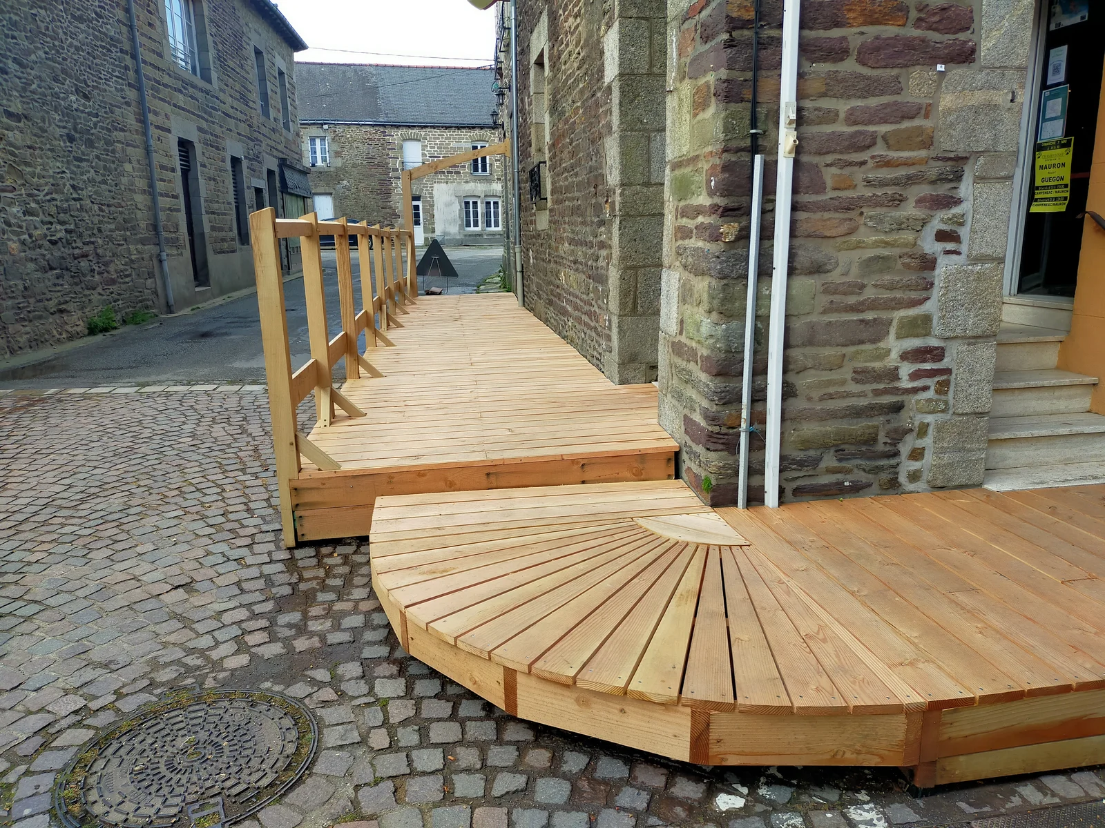 Charpente pour terrasse bois local Mauron Nombre dOr, vue 7