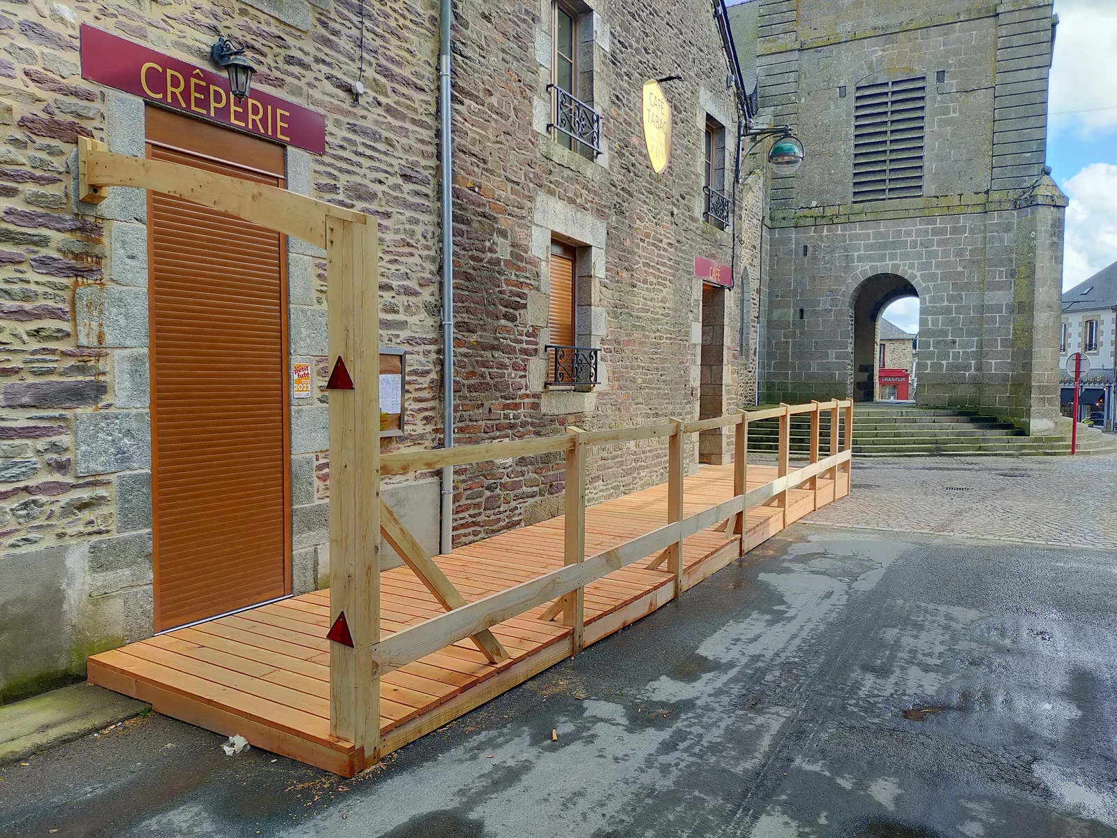 Charpente pour terrasse bois local Mauron Nombre dOr, vue 8
